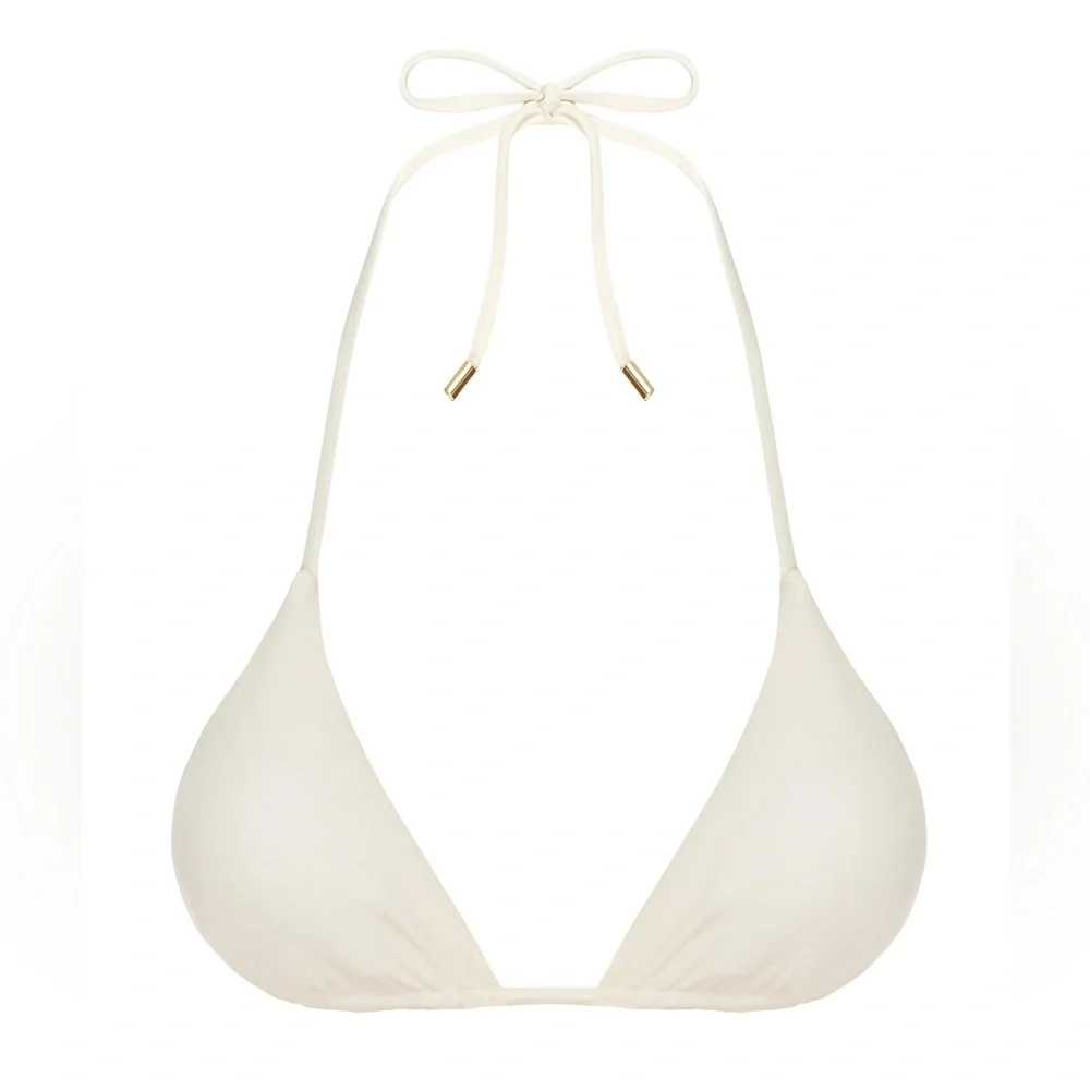 Monday Swimwear Ivory Palma Top + Bottom Bikini Set Size P (XS)